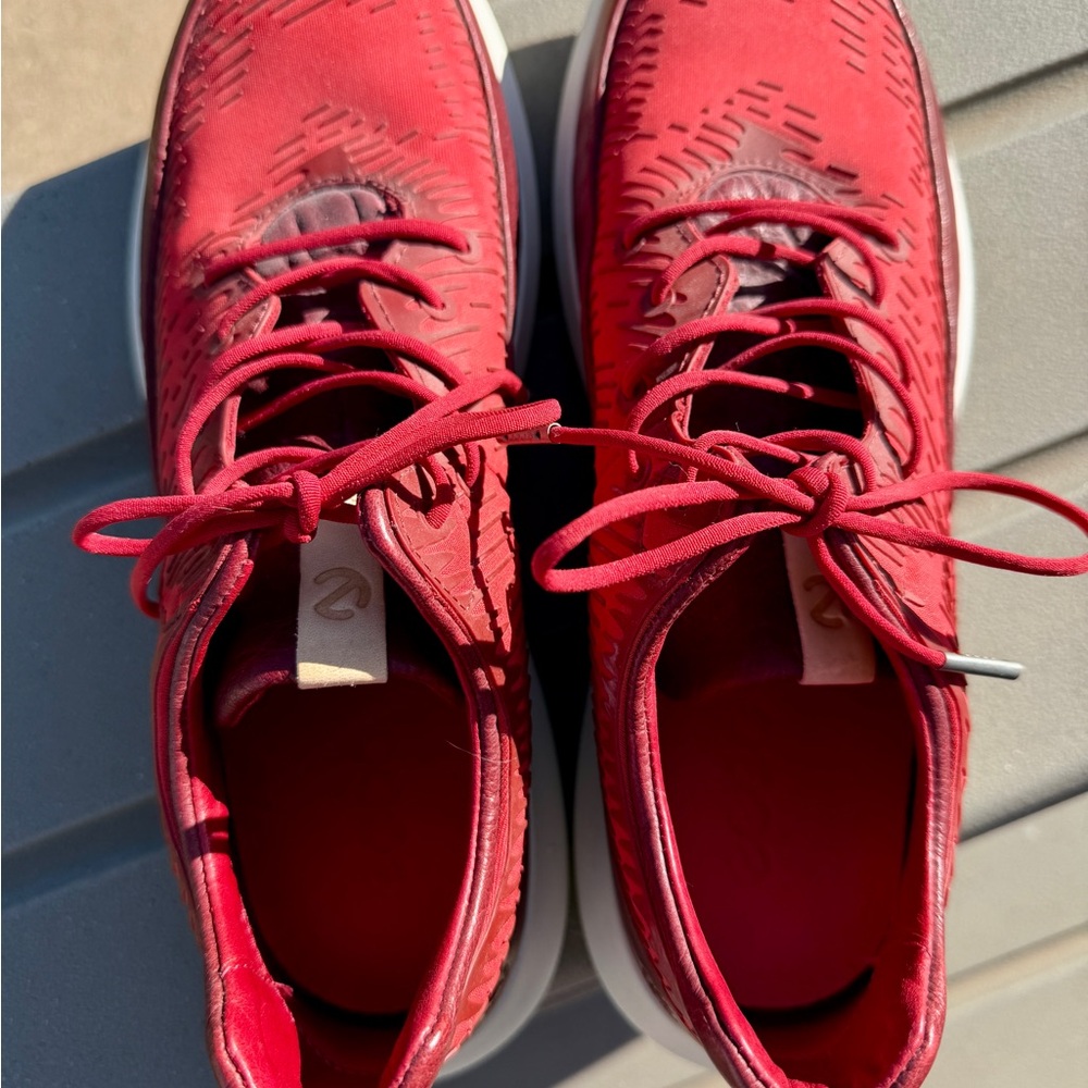 Ecco Red Sneakers Sporty Casual Comfort